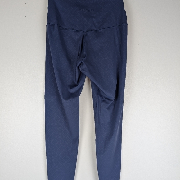 Elise Ehrler Blue Diamond Pattern High Waist Athletic Leggings NWOT - Picture 2 of 9